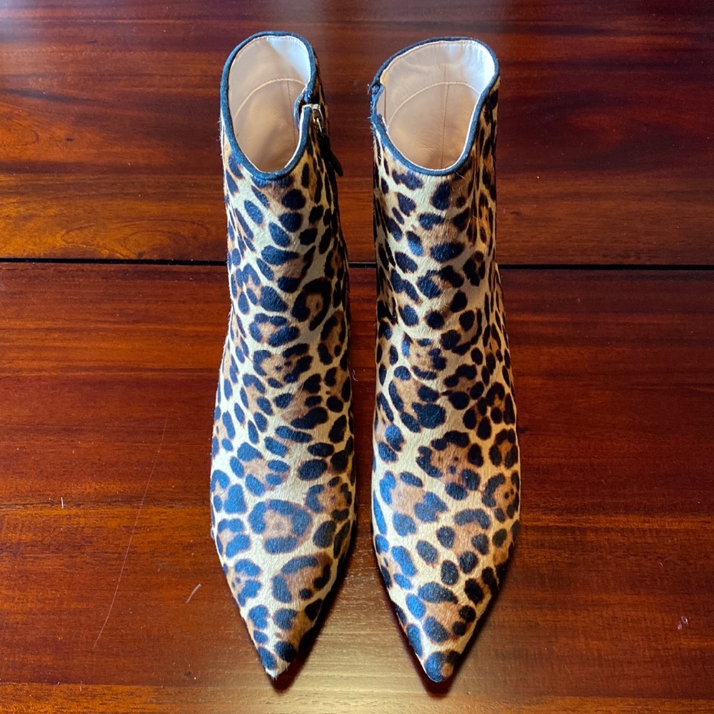 Jcrew leopard hair short Boots
